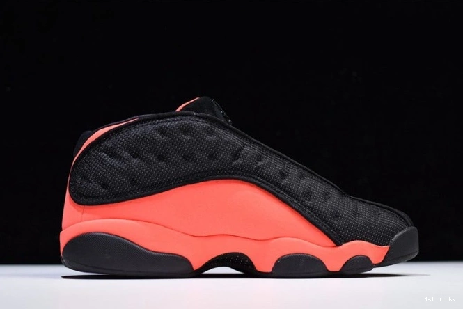 1st Kicks Shoes Infrared Clot Low Black x Jordan Air 13 AT3102-006 0728